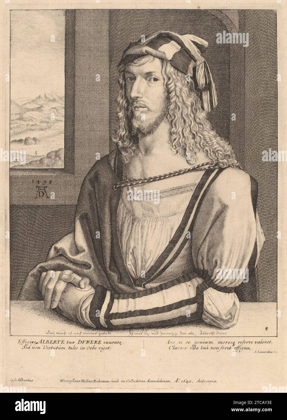 Wenceslaus Hollar after Albrecht Dürer - Albrecht Durer. Stock Photo