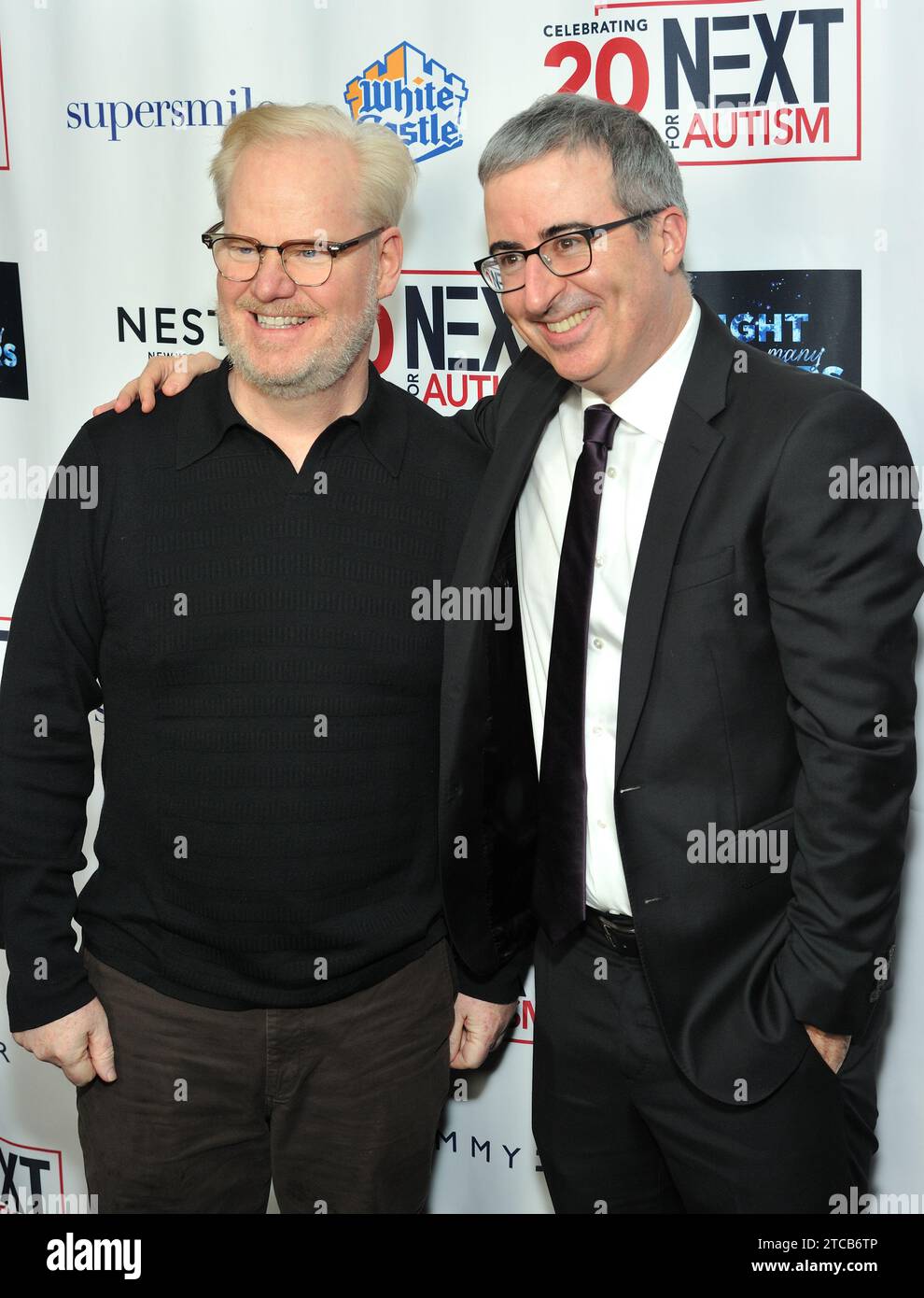 New York, USA. 11th Dec, 2023. LR Jim Gaffigan and Jon Oliver attend