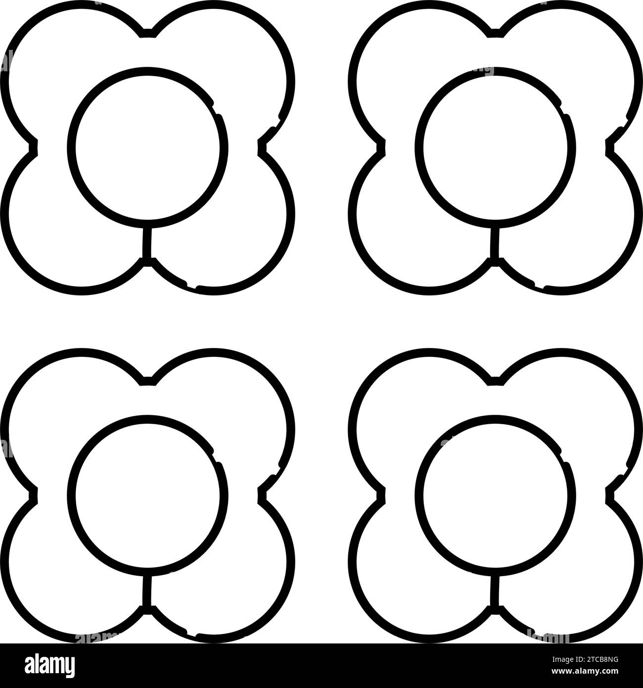 stitch markers embroidery hobby line icon vector illustration Stock ...