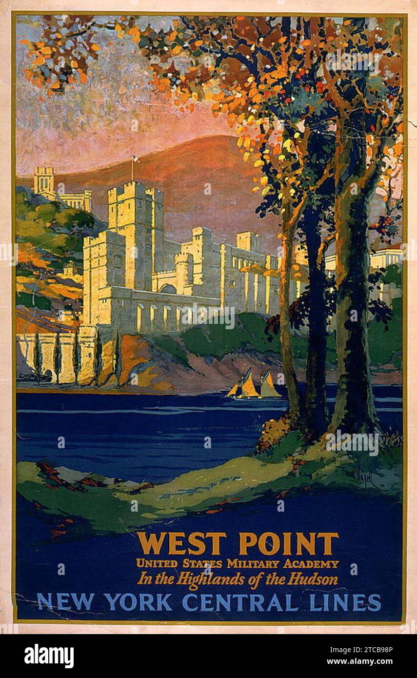 West Point, United States Military Academy, in the highlands of the ...