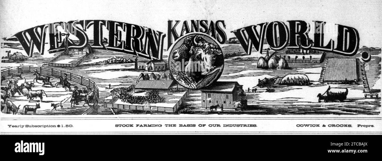 Western Kansas World (WaKeeney, Kansas) newspaper nameplate on March 11