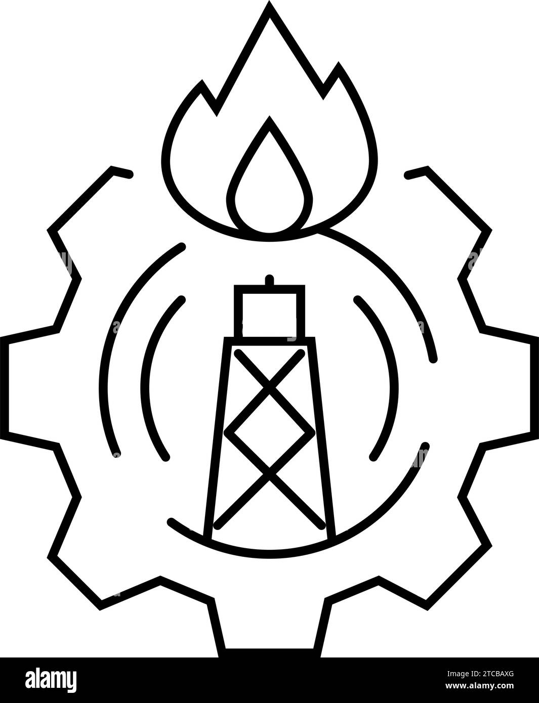 company gas service line icon vector illustration Stock Vector Image ...