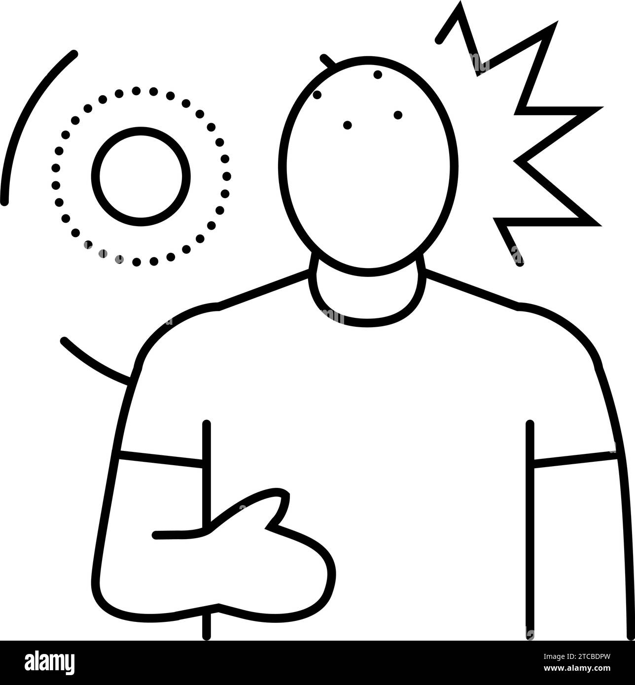 heat stroke line icon vector illustration Stock Vector Image & Art - Alamy