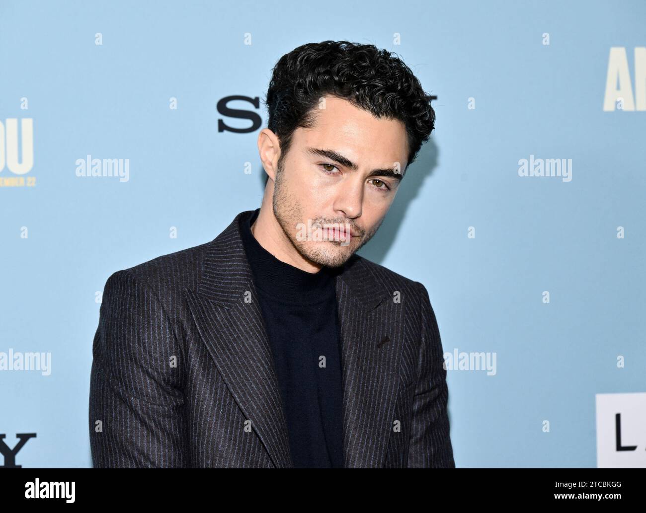 Darren Barnet attends the premiere of "Anyone But You" at AMC Lincoln