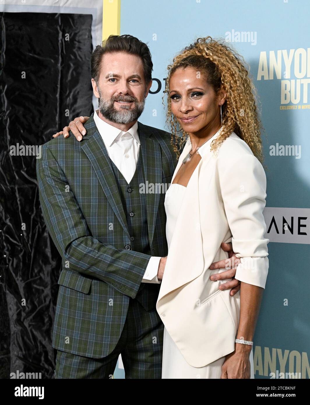 Garret Dillahunt, left, and wife Michelle Hurd attend the premiere of