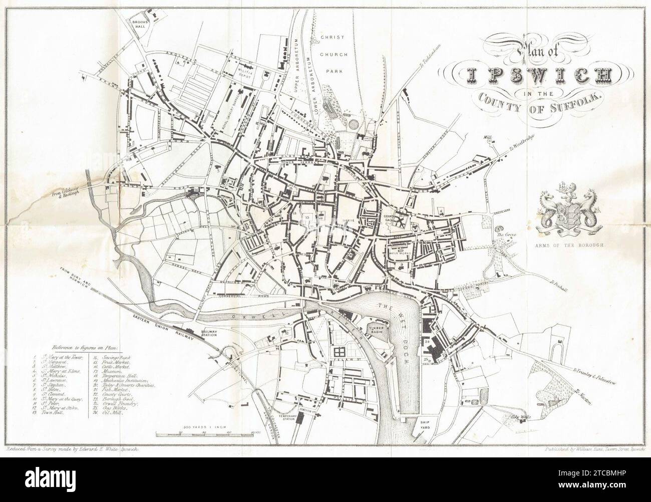 Map of ipswich hi-res stock photography and images - Alamy