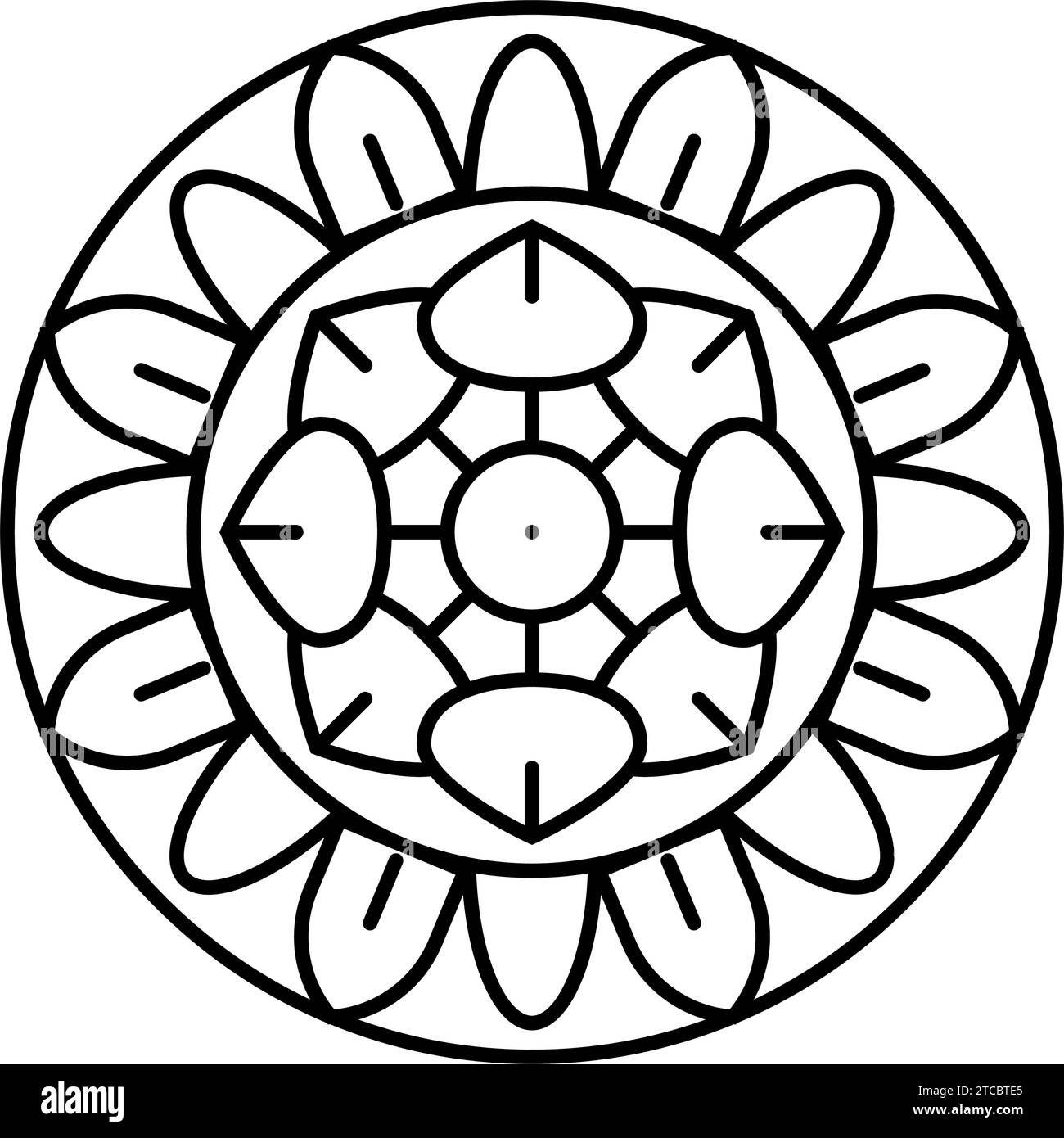 Vector illustration vesak day Black and White Stock Photos & Images - Alamy