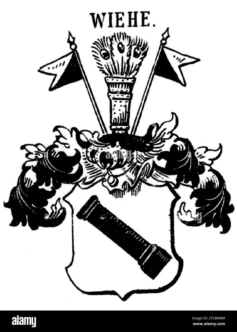 Wiehe-Wappen Sbm.Wpb. Stock Photo