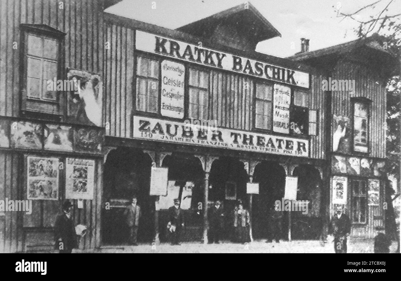 Wien Prater Kratky-Baschik Zaubertheater 1900. Stock Photo