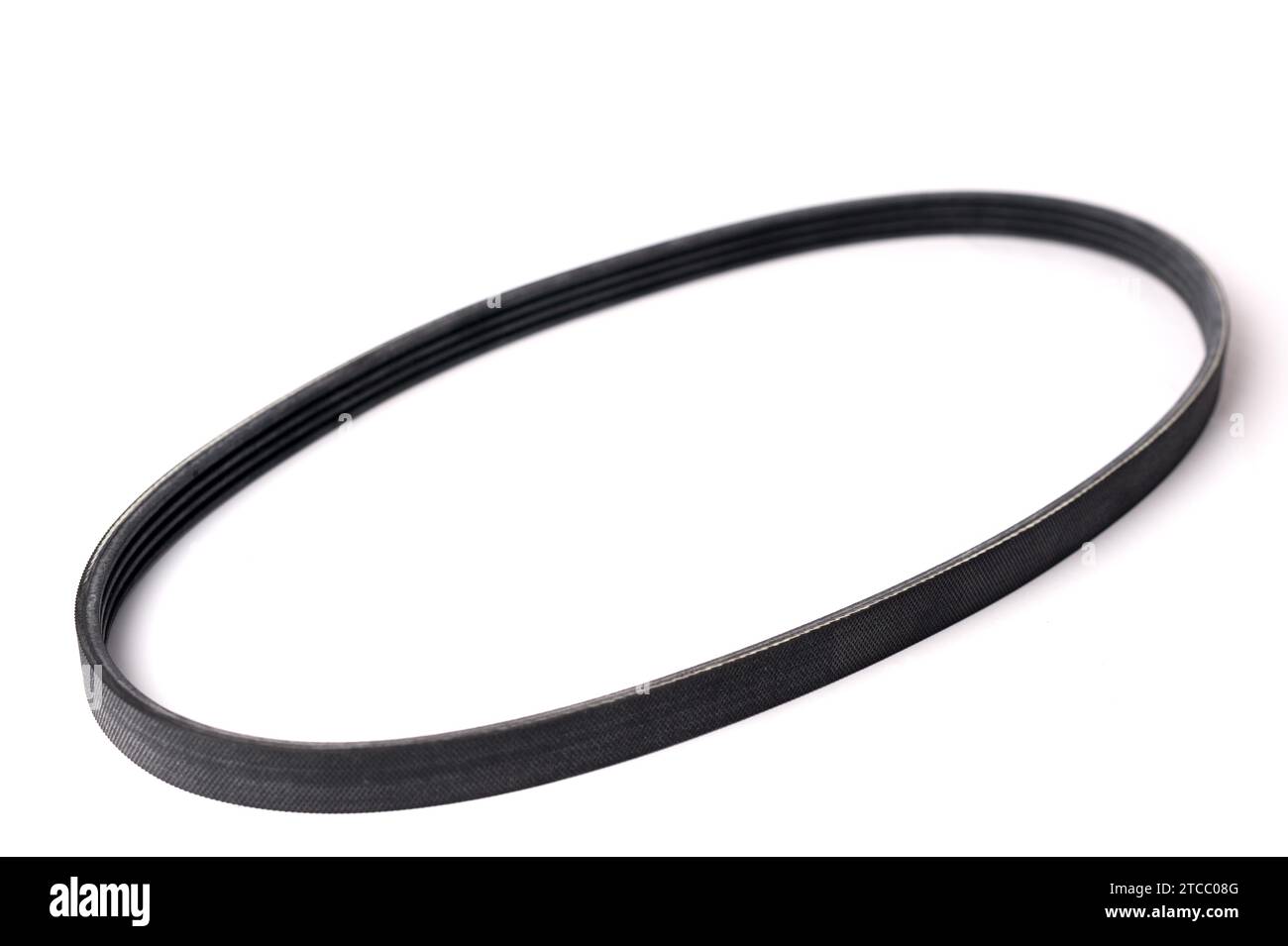 New Car alternator belt isolated on white background Stock Photo Alamy