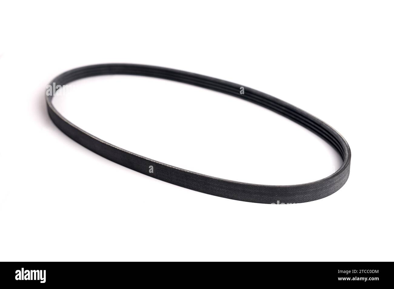 New Car alternator belt isolated on white background Stock Photo Alamy