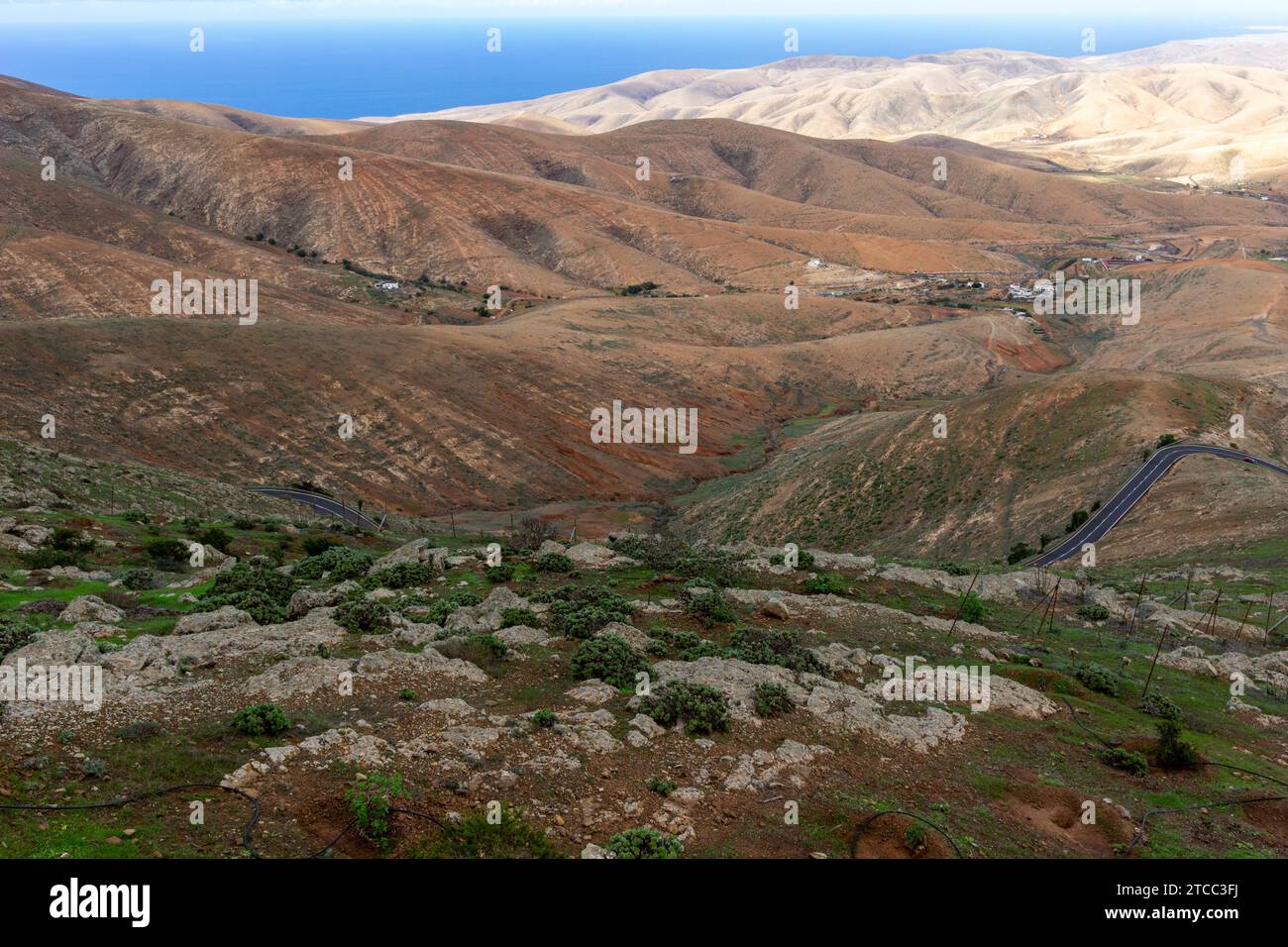 Panoramic view at landscape from viewpoint Mirador Morro Velosa on ...