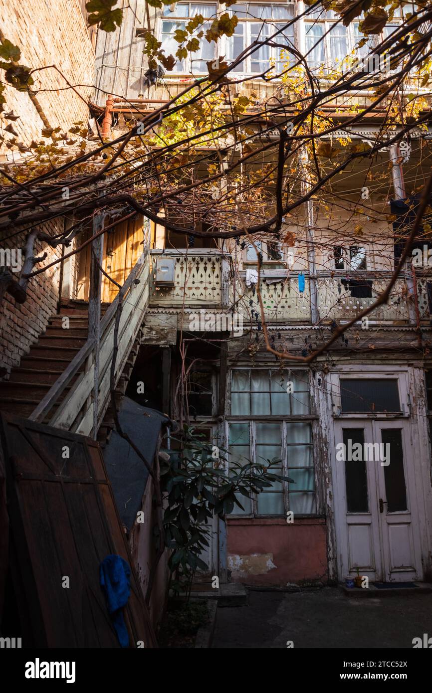 Street architecture in tbilisi , Georgia Stock Photo