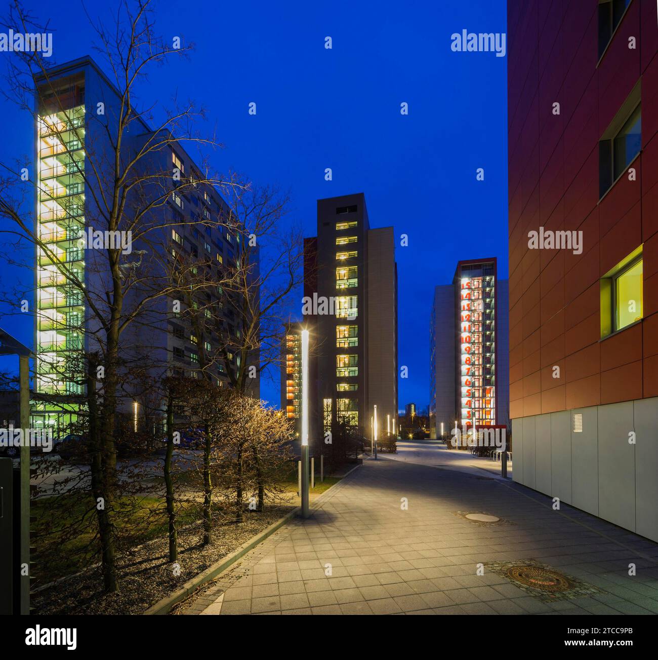 Student residences in Dresden Stock Photo Alamy