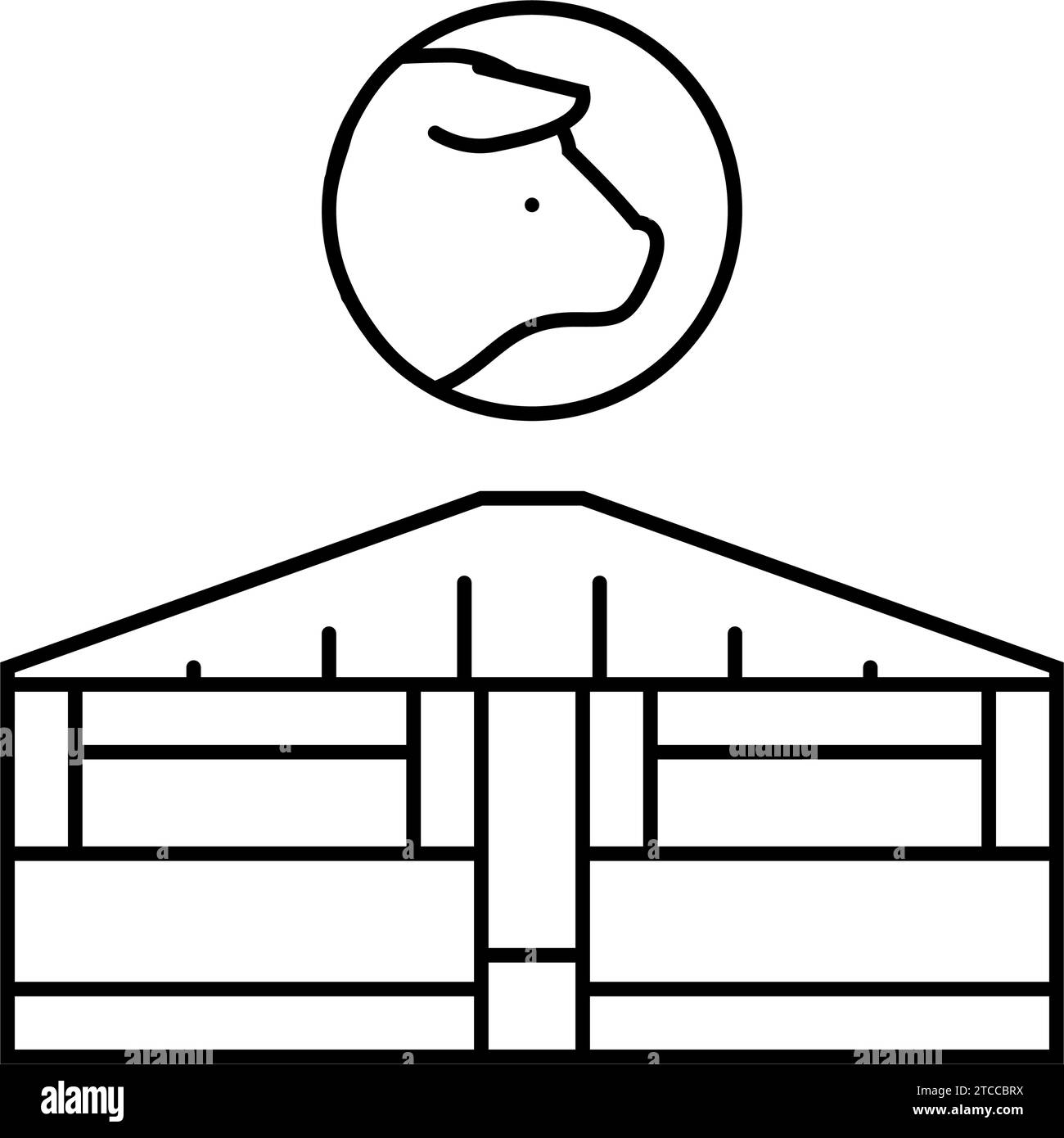 pig-farm-line-icon-vector-illustration-stock-vector-image-art-alamy