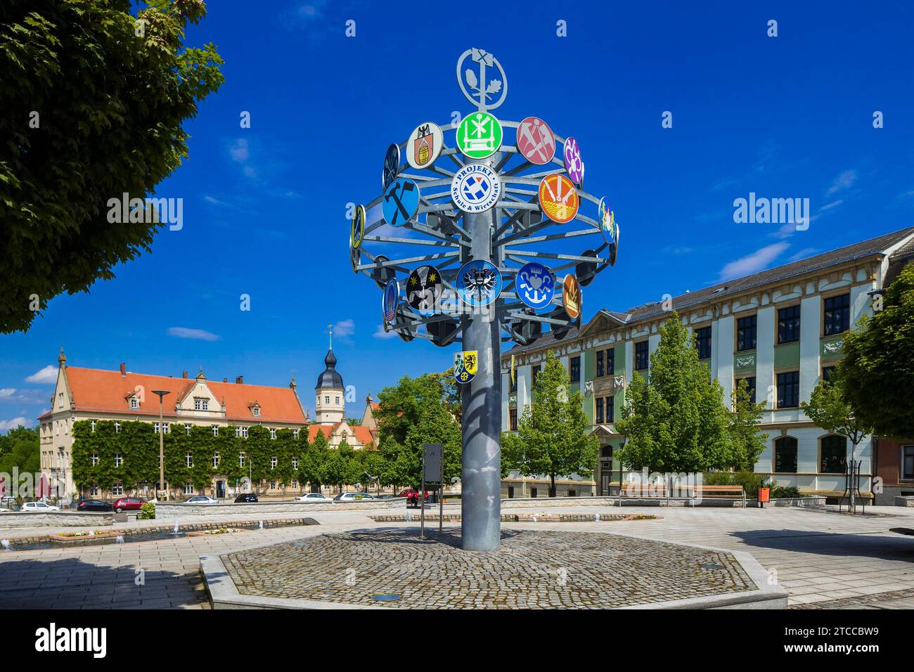 Guild tree in Riesa Stock Photo