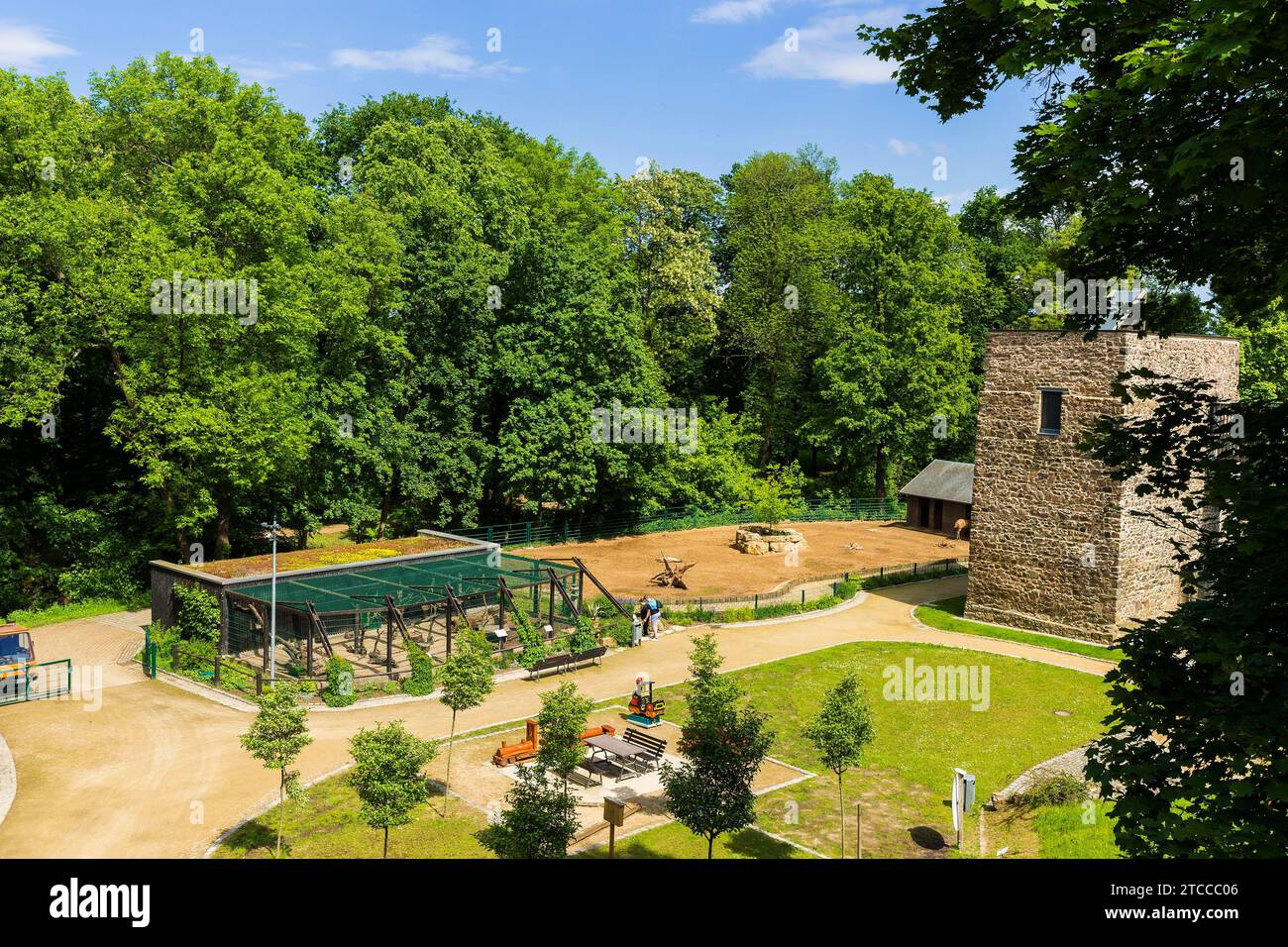 Home animal garden in Riesa Stock Photo