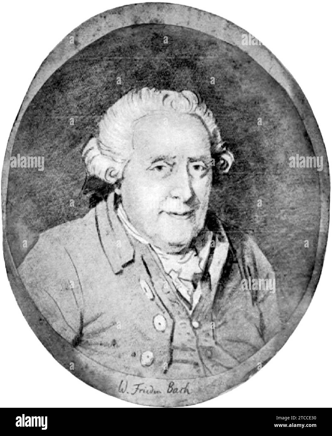 Wilhelm Friedemann Bach sketch Stock Photo Alamy