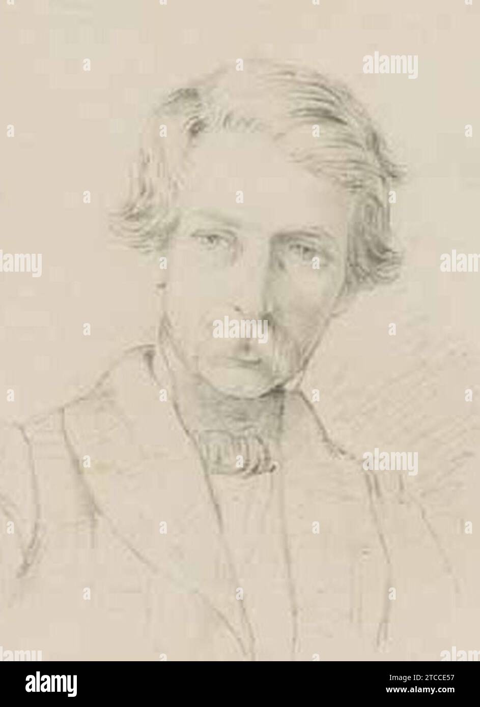 Wilhelm Gail Zeichnung von Eugen Napoleon Neureuther (cropped Stock