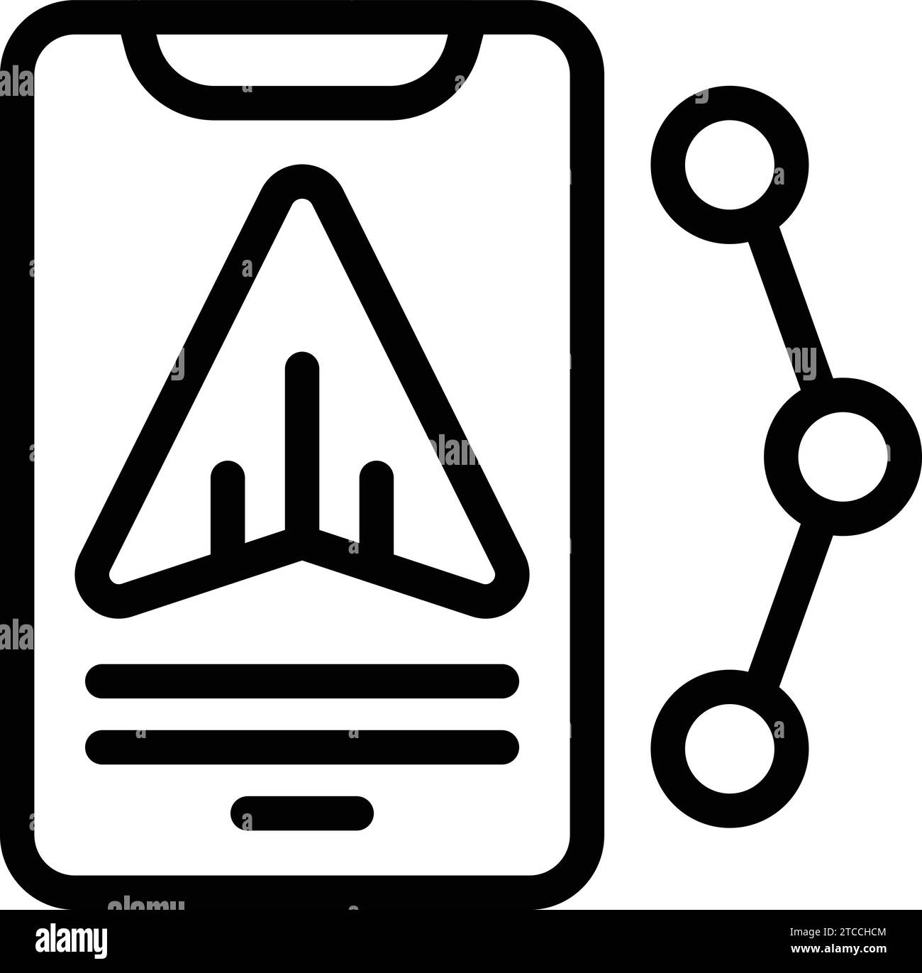 Physical activity recorder icon outline vector. Footstep tracking app