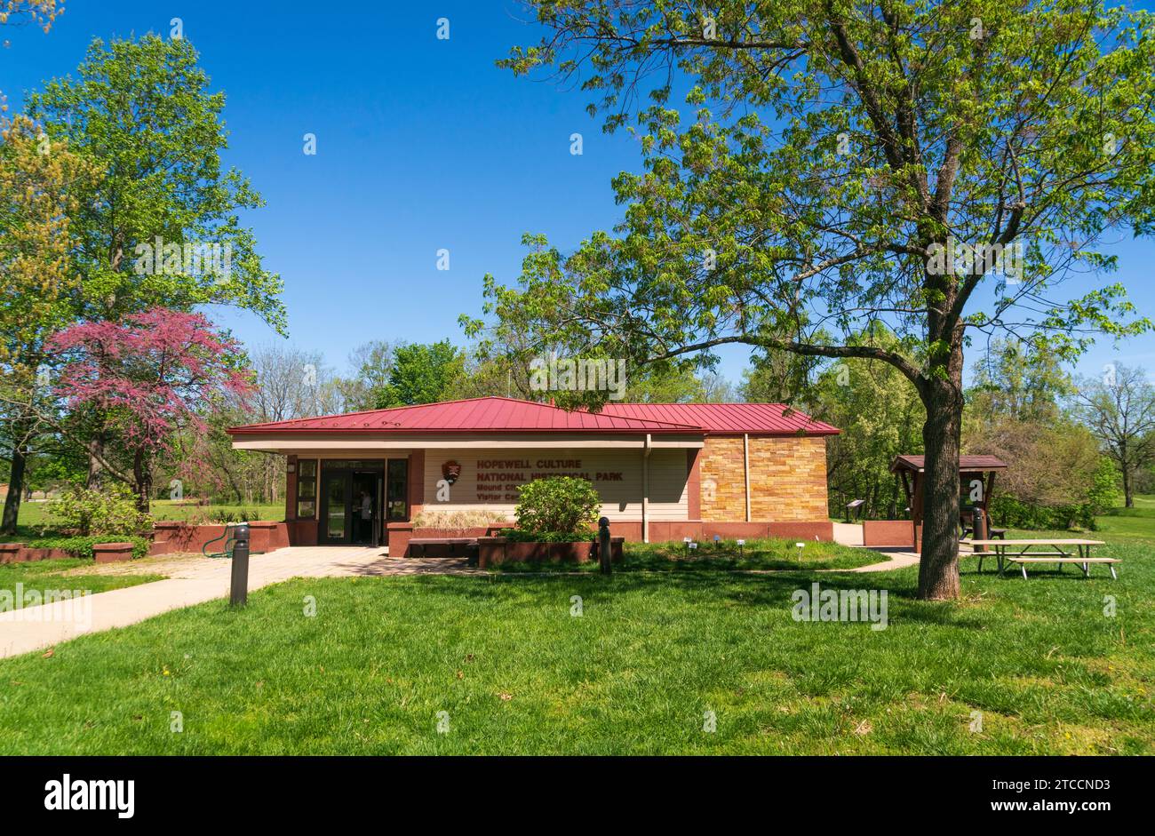 The Visitor Center at Hopewell Culture National Historical Park in Ohio