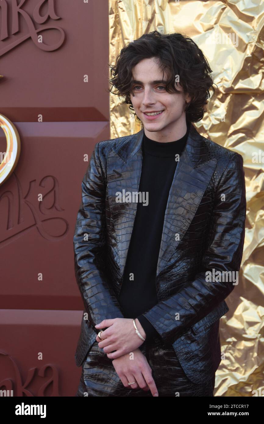 Los Angeles, California, USA 10th December 2023 Actor Timothee Chalamet ...