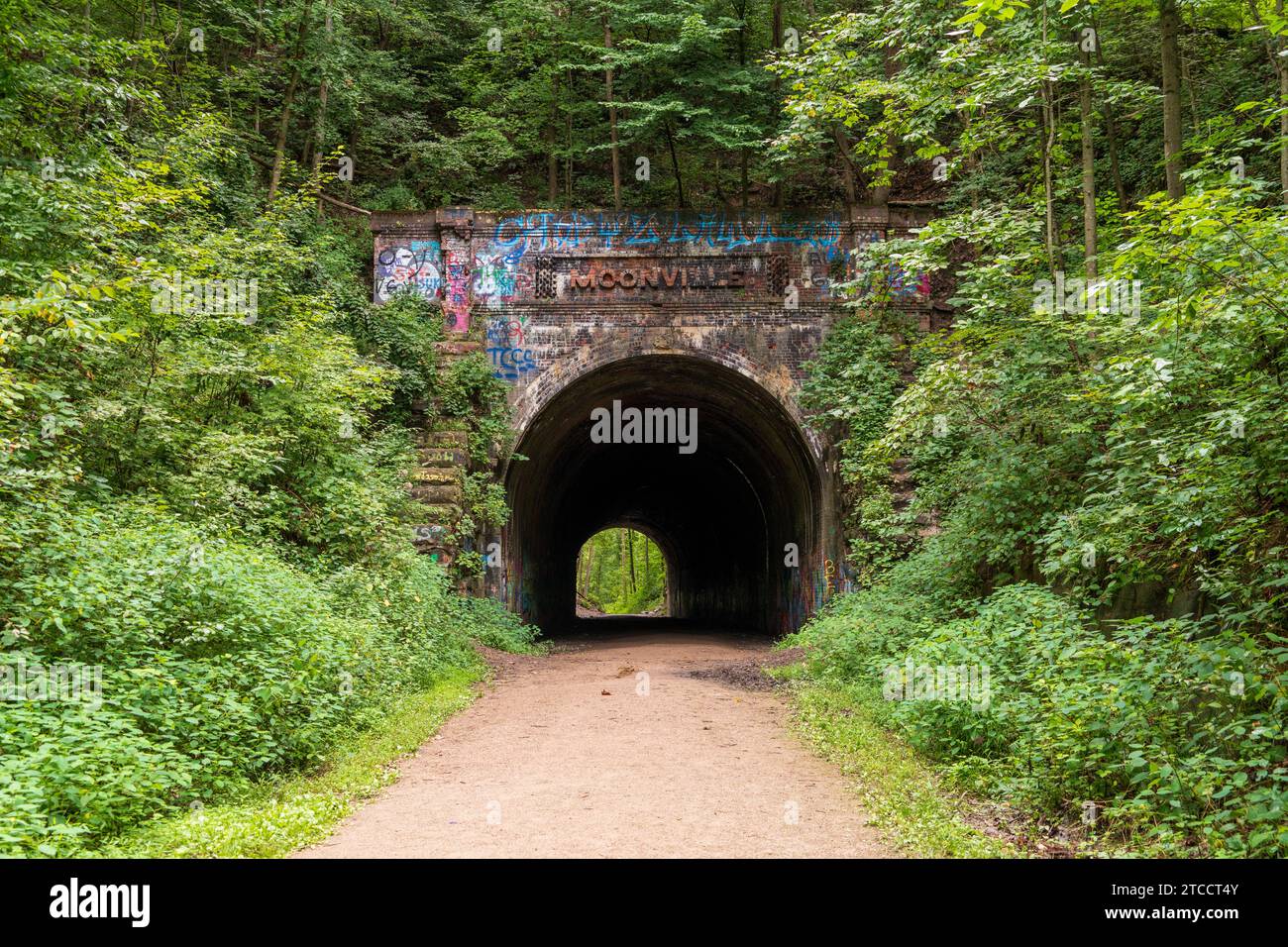 Moonville Rail Trail in South Eastern Ohio Stock Photo Alamy