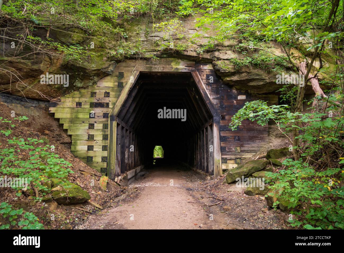 King’s Hollow Tunnel on The Moonville Rail Trail in South Eastern Ohio