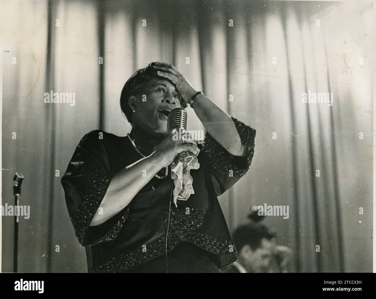 Madrid, February 1966. Ella Fitzgerald and Duke Ellington performing in Madrid. Credit: Album / Archivo ABC / Jaime Pato Stock Photo