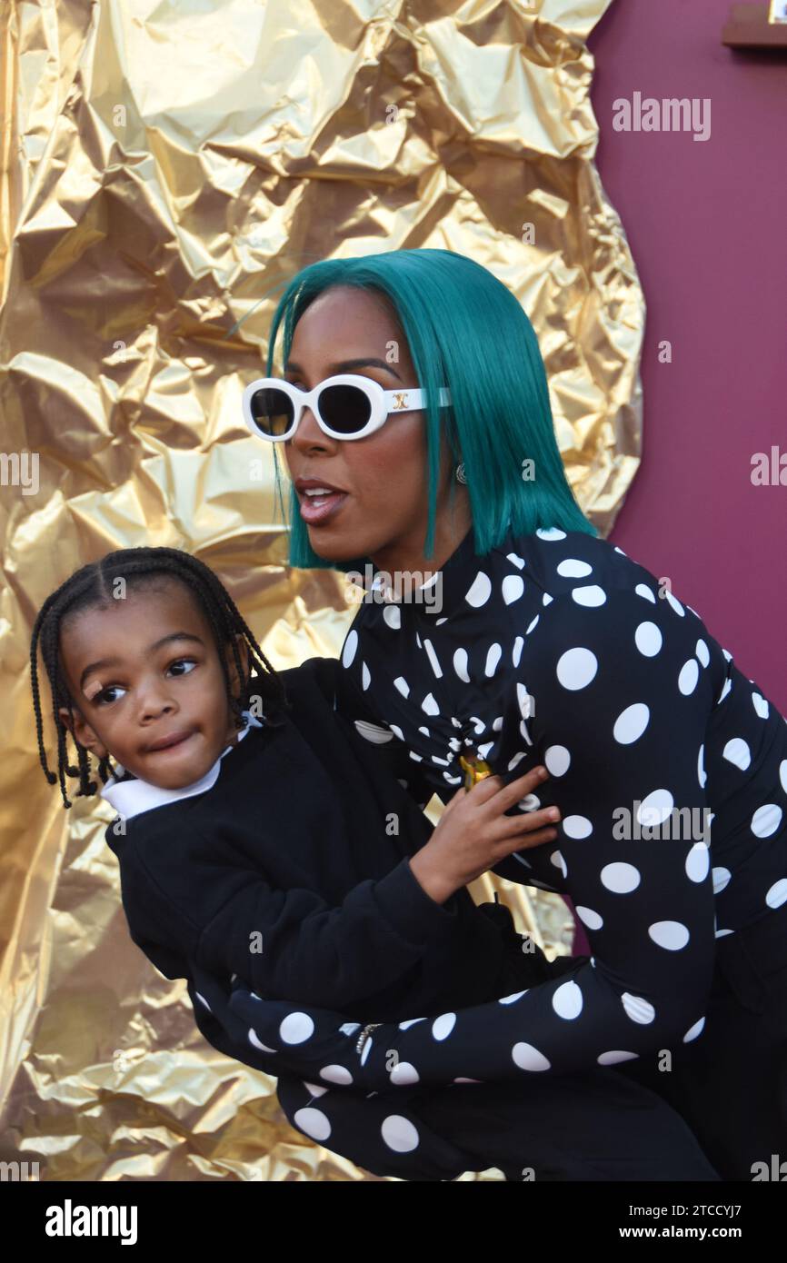 Los Angeles, California, USA 10th December 2023 Singer Kelly Rowland and son Noah Jon