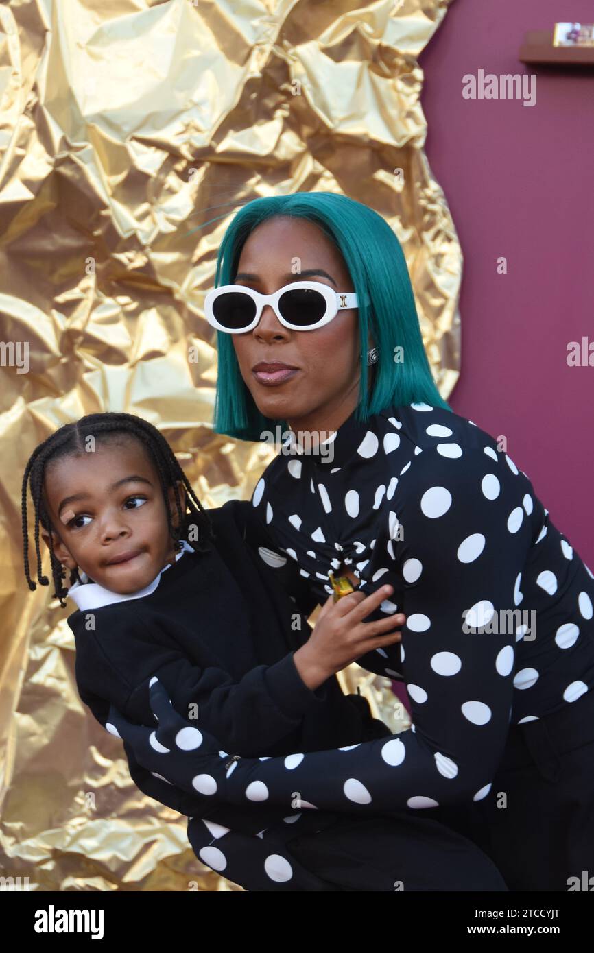 Los Angeles, California, USA 10th December 2023 Singer Kelly Rowland and son Noah Jon
