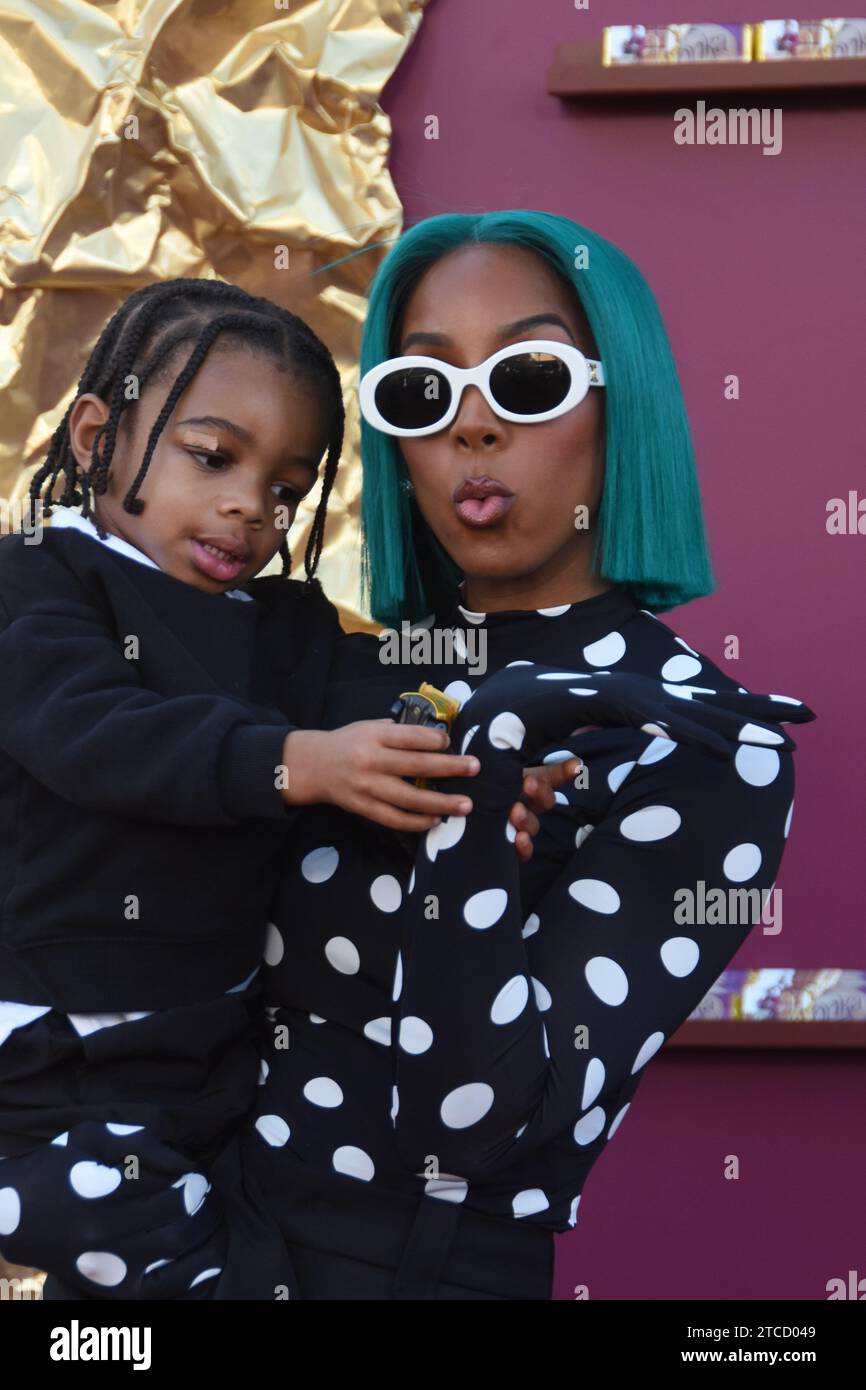 Los Angeles, California, USA 10th December 2023 Singer Kelly Rowland and son Noah Jon
