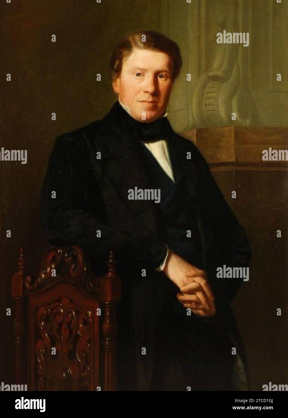 Willem Hendrik Schmidt (Rotterdam 1809 - Delft 1849) en - Portret van Cornelis Suermondt (1815-1883) Stock Photo