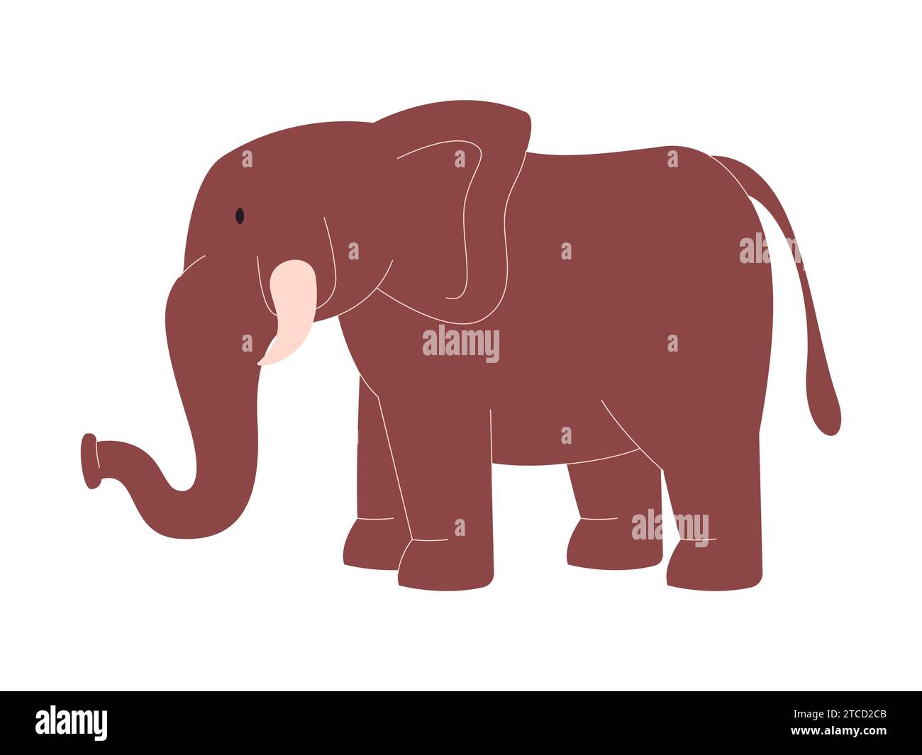 Tusker one animal stock vector images alamy