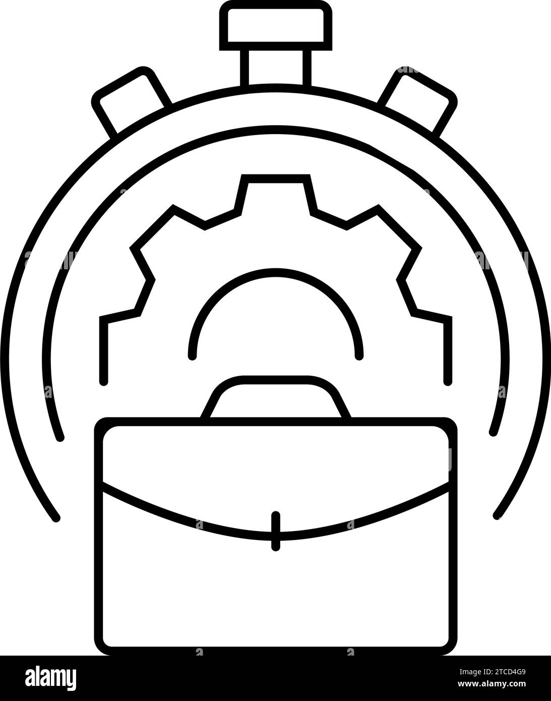 work experience interview job line icon vector illustration Stock