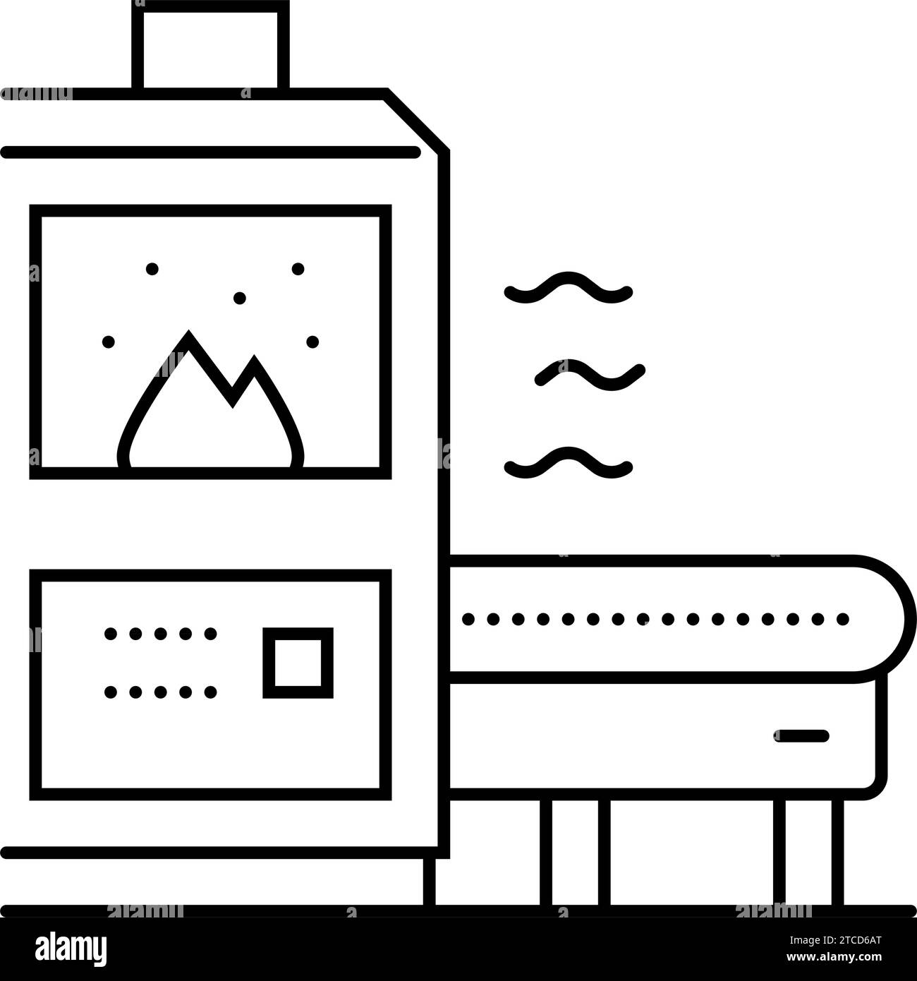 Heat treatment production line Stock Vector Images Alamy
