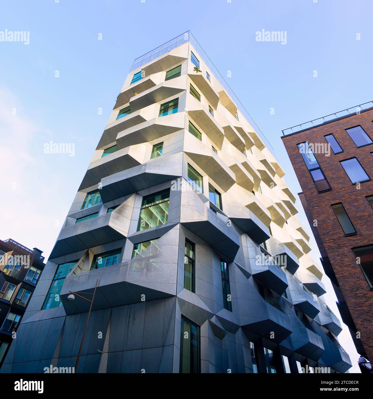Copenhagen, Denmark The Silo housing by Cobe Architects Stock Photo