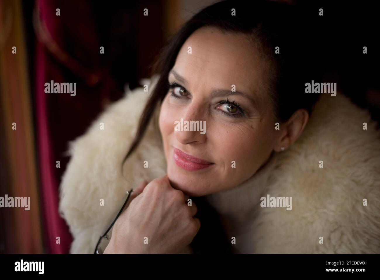 Madrid, 03/14/2018. Report To Natalia Millán for plan B. in the Image, Posing at the Gijón café. Photo: Maya Balanya Archdc. Credit: Album / Archivo ABC / Maya Balanya Stock Photo