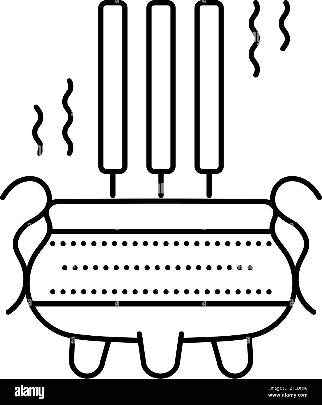 daoist incense taoism line icon vector illustration Stock Vector Image ...