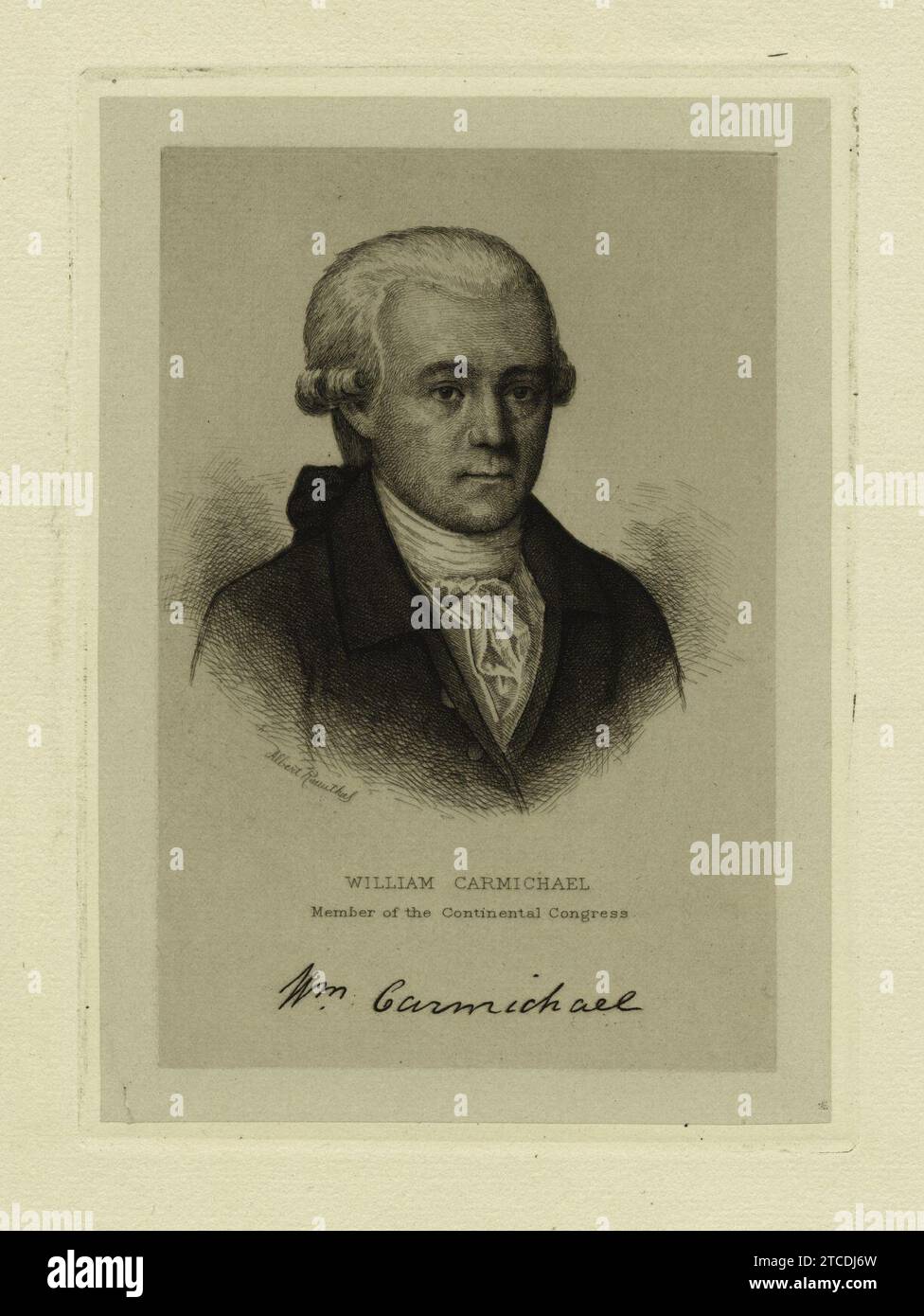 William Carmichael, member of the Continental Congress Stock Photo Alamy