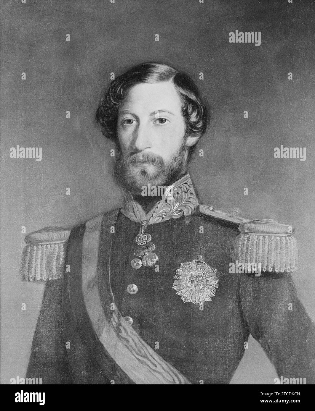 William Corden the Younger (1819-1900) - Prince Ferdinand of Saxe-Coburg-Gotha, King Consort, Ferdinand II, of Portugal (1816-1885) Stock Photo