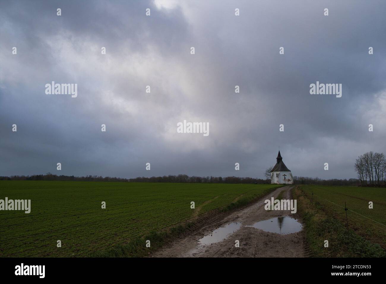 A stunning rural chapel, Try-au-Chene or Notre-Dame de Hault in Bousval ...