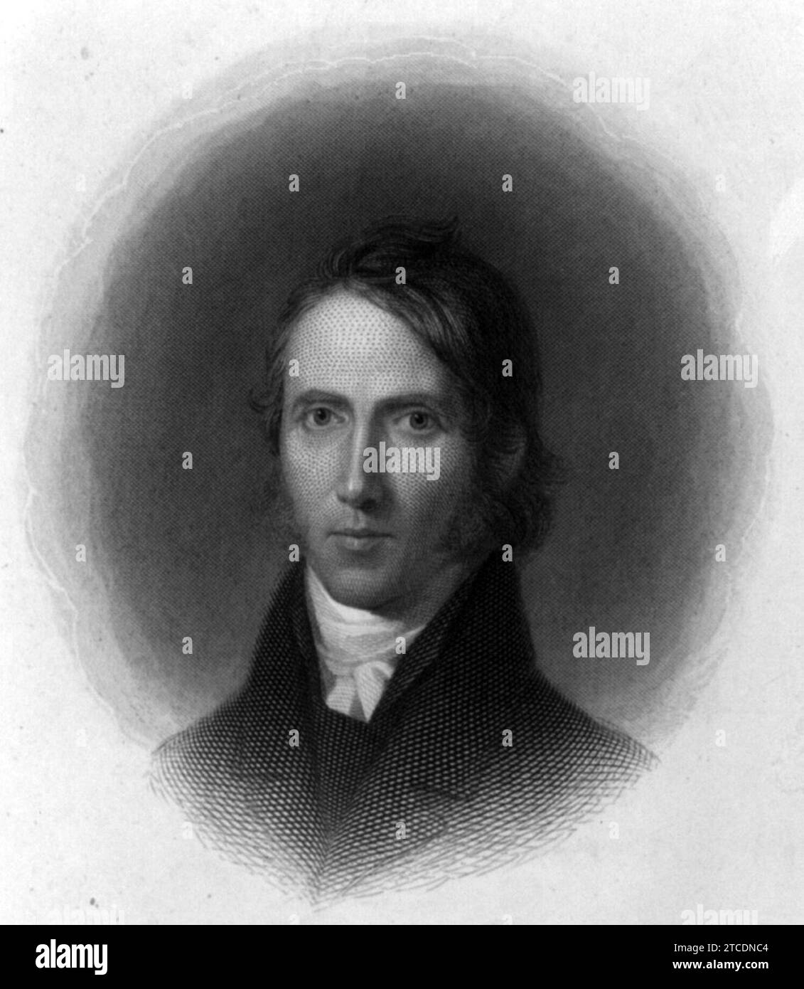 William Ellery Channing engraved by Cheney. Stock Photo