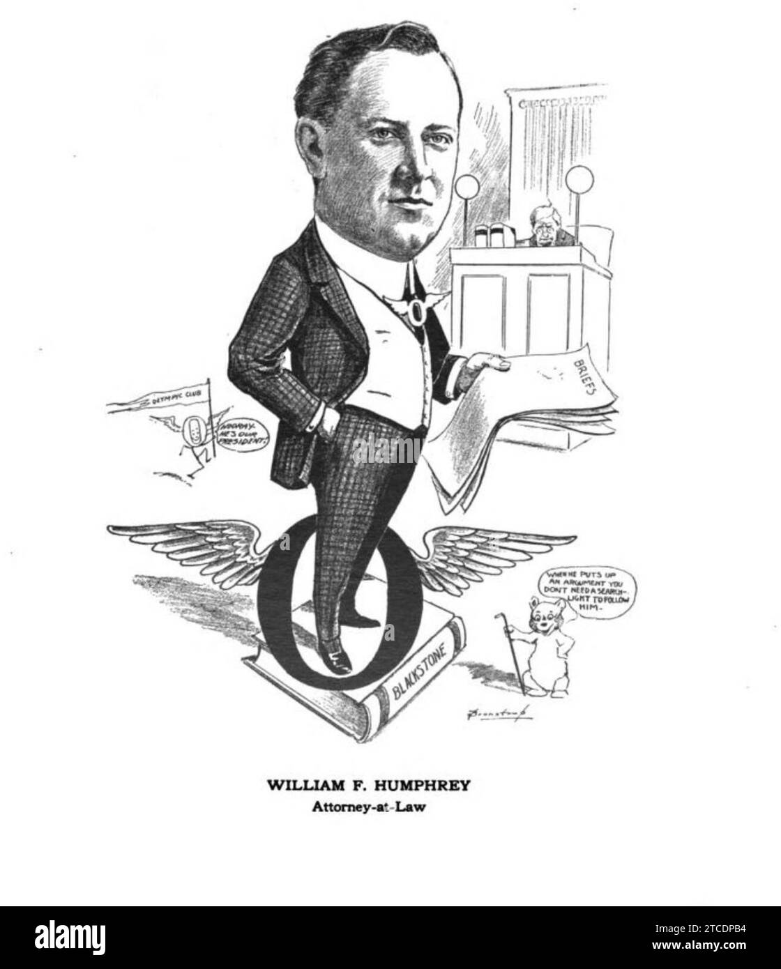 William F. Humphrey, AttorneyatLaw. Caricature Stock Photo Alamy