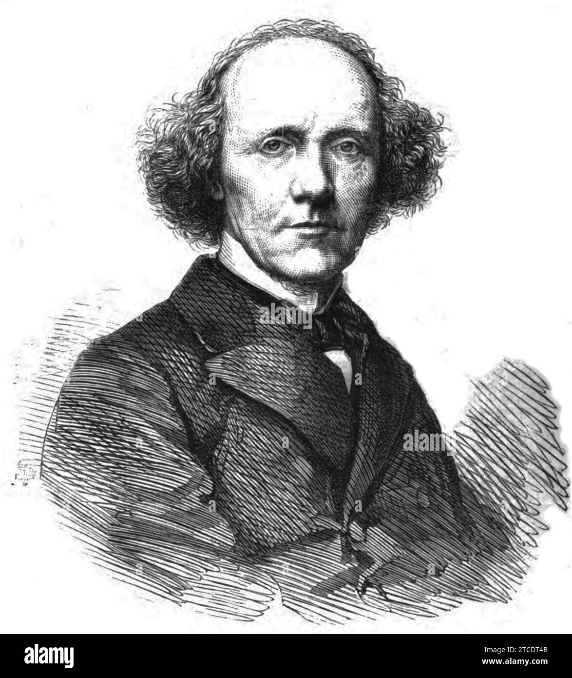 William Graham by Thomas Dewell Scott (Illustrated London News, 1866-02-10). Stock Photo