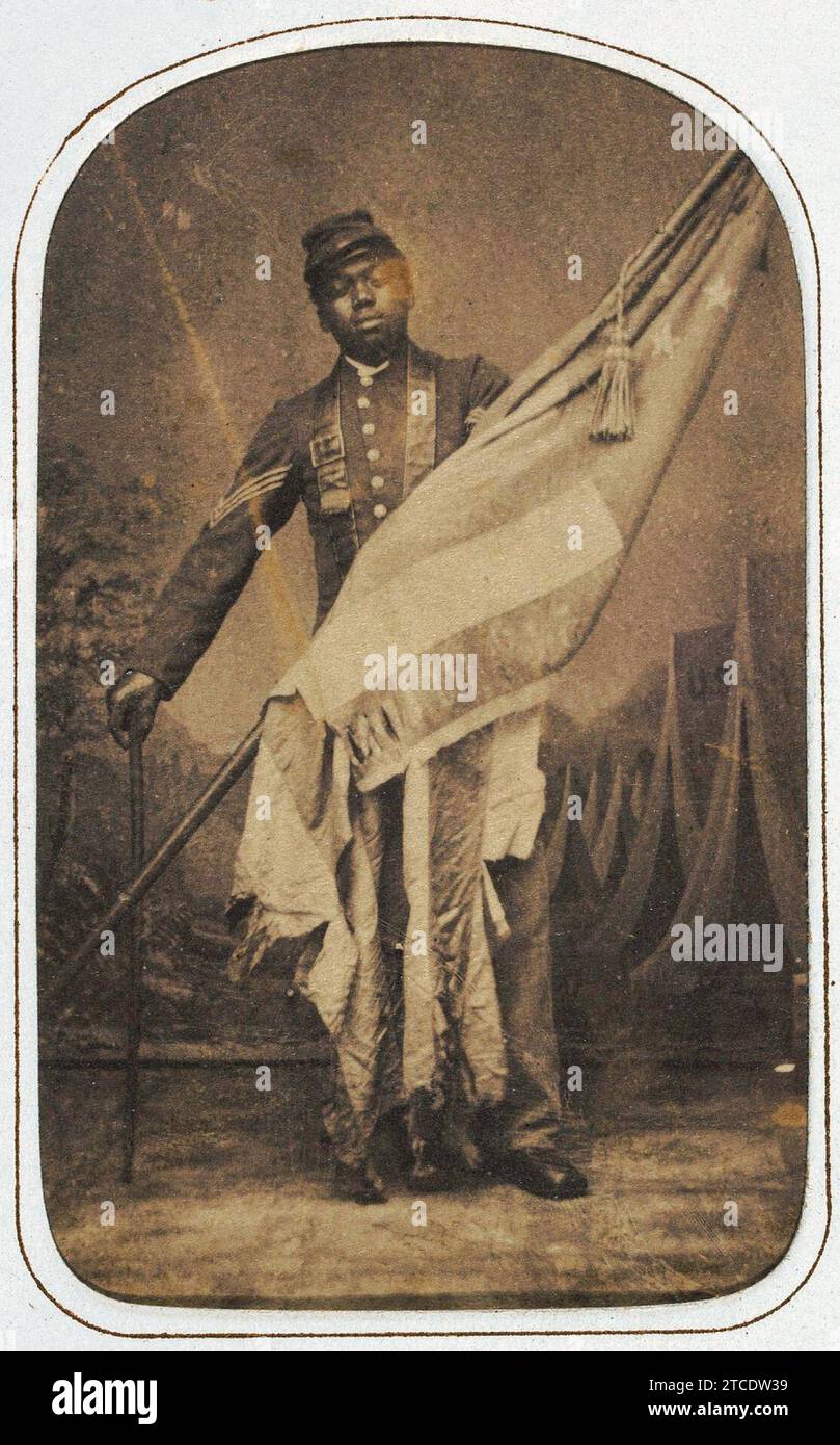 William Harvey Carney c1864. Stock Photo