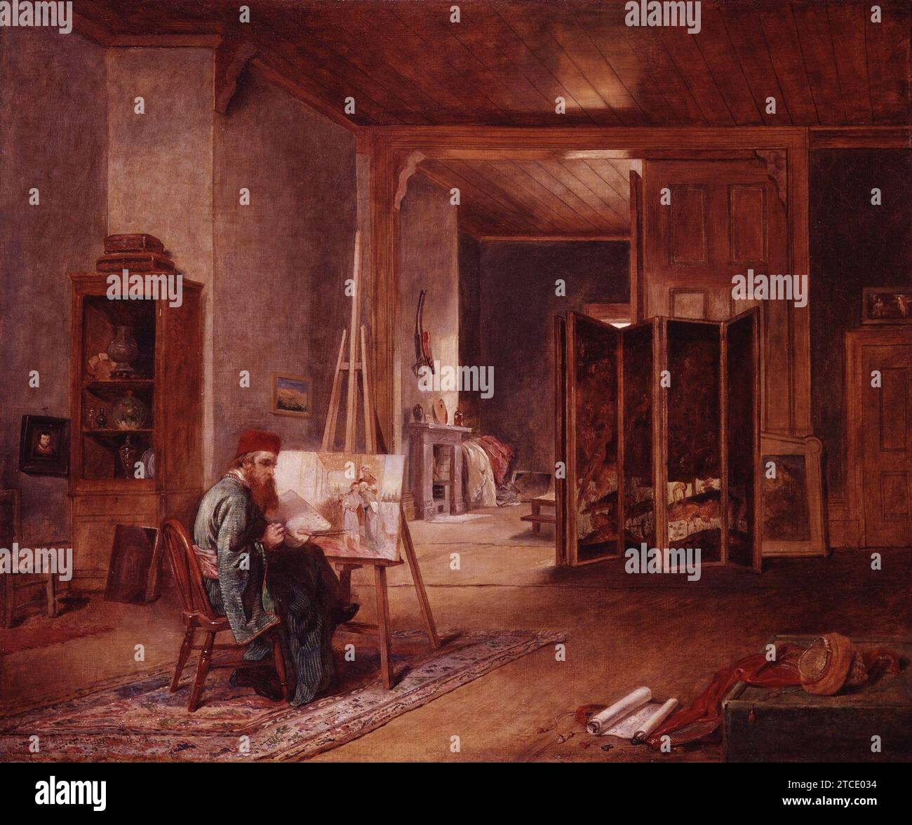William Holman Hunt by John Ballantyne Stock Photo - Alamy