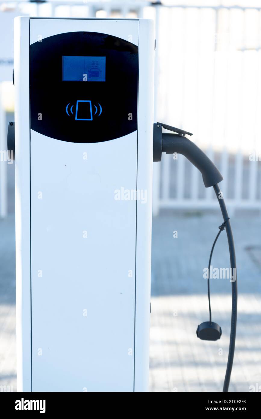 Front view of electric car charger Stock Photo Alamy