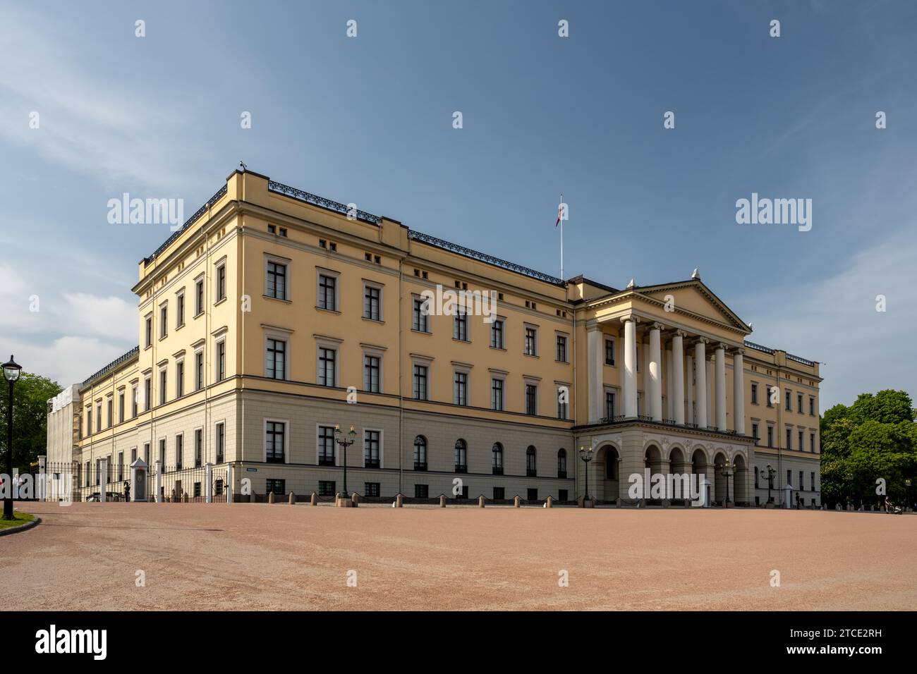 Slottet, Oslo Royal Palace Stock Photo