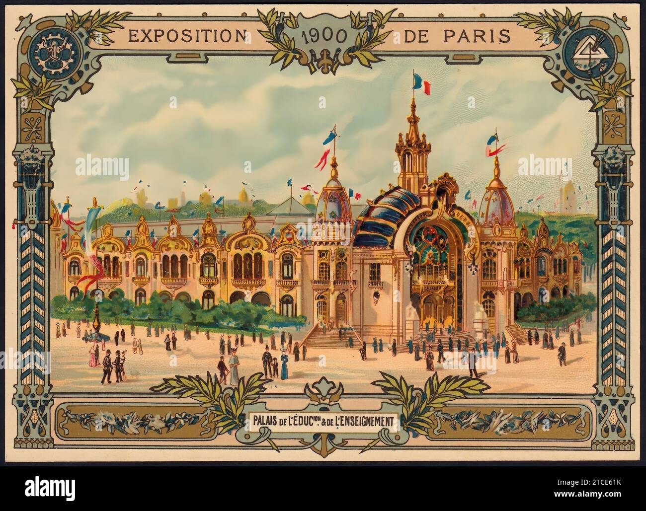 Carte Postale Ancienne Paris Expo 1900 - Palais De La Norvège, Belgique, Angleterre (Original)